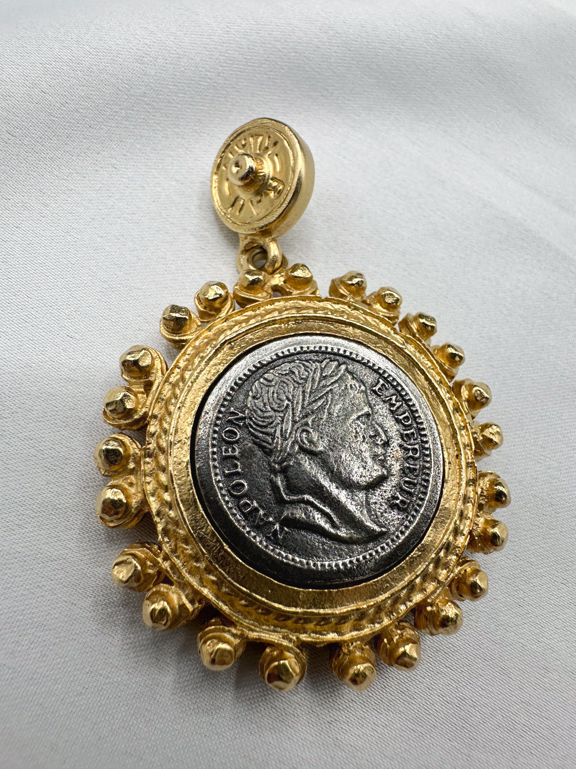 Vintage Rau Klikit Napolean Empereur Coin Pendant