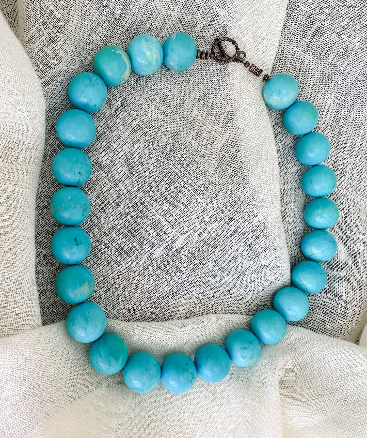 Chunky Turquoise Beaded Necklace